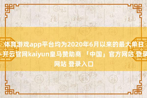 体育游戏app平台均为2020年6月以来的最大单日跌幅-开云官网kaiyun皇马赞助商 「中国」官方网站 登录入口